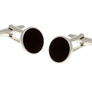 Round Black Cufflinks