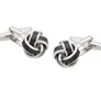 Black Classic Knot Cufflinks