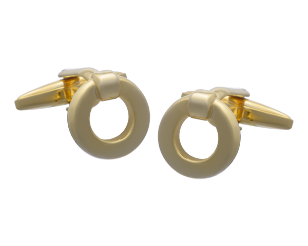 Gold Endless Ring Cufflinks