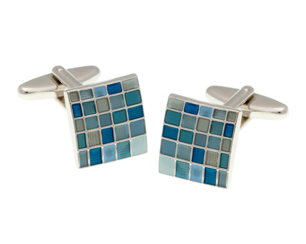 Blue Multi Square Cufflinks