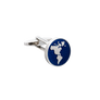 Round Map Of The World Cufflinks