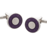 Purple Medieval Fleur De Lys Cufflinks