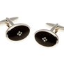Vintage Diamond Black Cufflinks