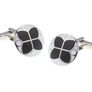 Black and White Glass Window Cufflinks