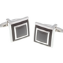 Black Square Border Cufflinks