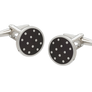 Black Polka Dot Cufflinks