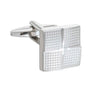 Simply Metal Textured Foursquare Cufflinks by Elizabeth Parker