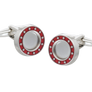 Industrial Core' Red Cufflinks