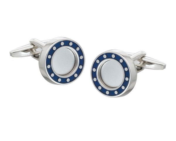 Industrial Core' Blue Cufflinks