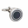Round Black Onyx Film Reel Cufflinks by Elizabeth Parker
