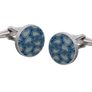 Shades of Blue Paisley Cufflinks