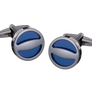 The Label Navy Gunmetal Cufflinks