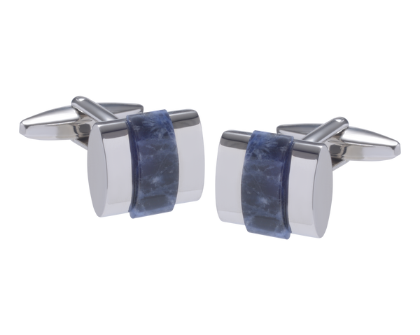 Band of Stone Sodalite Cufflinks