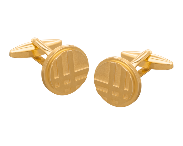 black tube cufflinks
