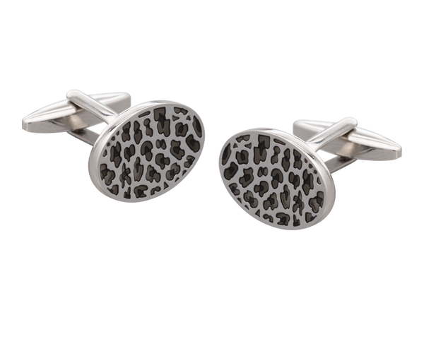 The Wildling Shades of Grey Leopard Print Cufflinks