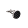 Circle O' Metal Black Cufflinks