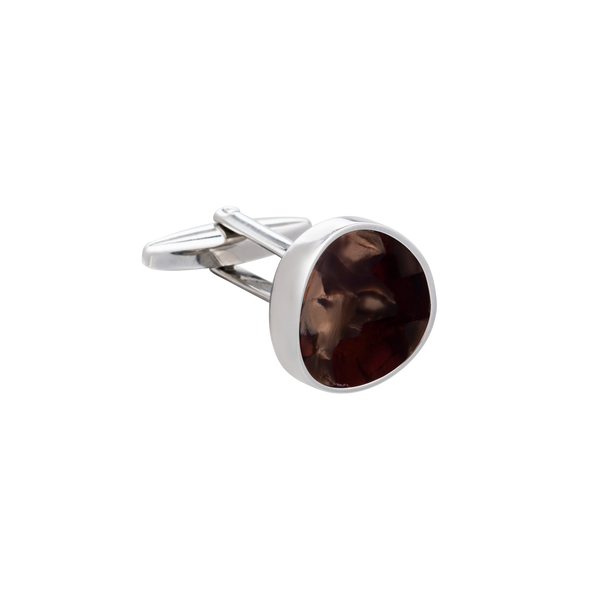 Solar Textures Brown Cufflinks