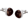 Solar Textures Brown Cufflinks