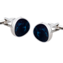 Solar Textures Blue Cufflinks