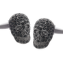 Mad & Bad Black Crystal Skull Cufflinks
