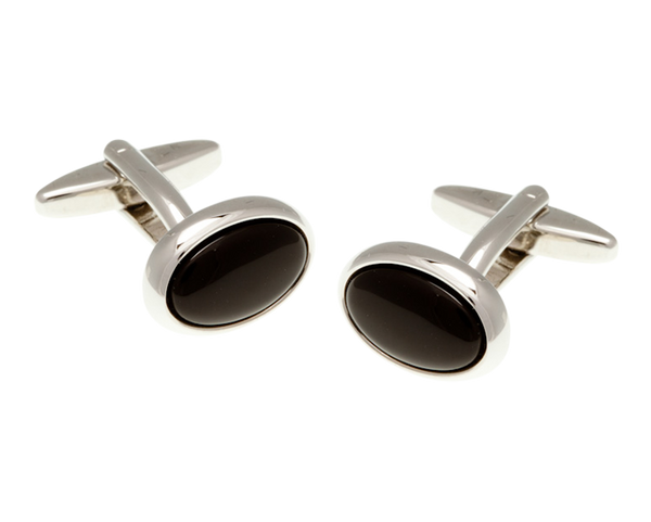 Oval Onyx Cufflinks