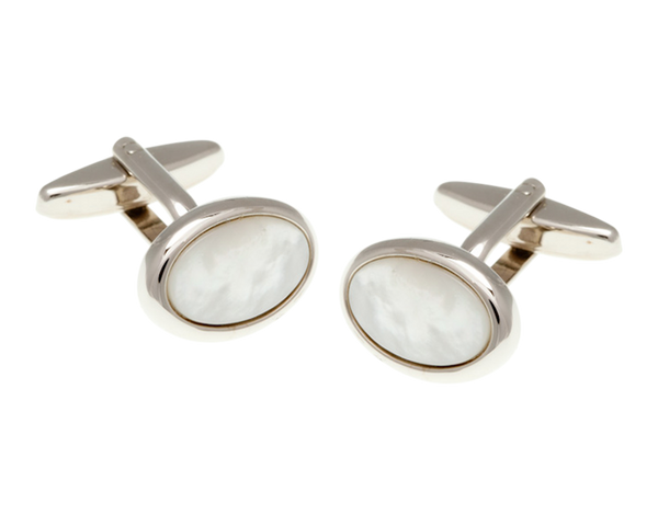 Oval Mother Of Pearl Cufflinks