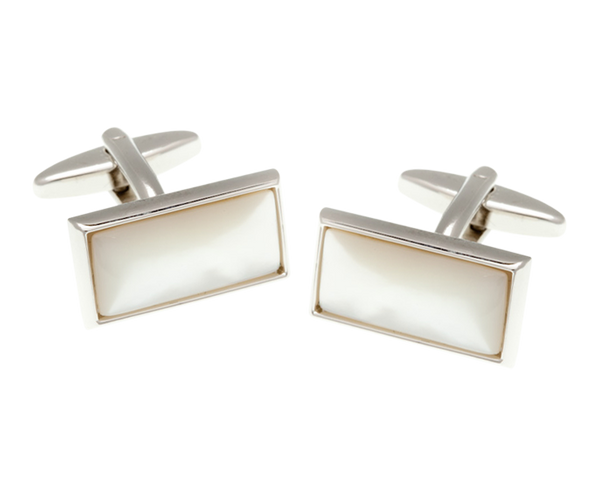 Oblong Mother Of Pearl Cufflinks