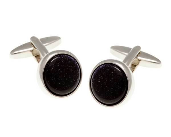Blue Goldstone Cufflinks