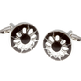 Black Flower Cutout Cufflinks