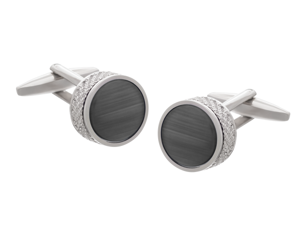 On The Edge' Grey Cufflinks