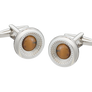 Centre Of Attention Tiger Eye Cufflinks
