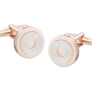 Round in Circles' Rose Gold Cufflinks