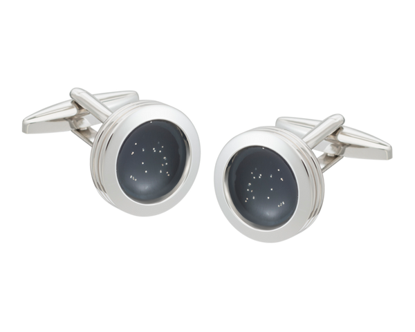 World At Dusk' Black Cufflinks