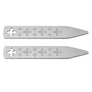 Laser Engraved Luxury Fleur de Lys Collar Stays by Elizabeth Parker