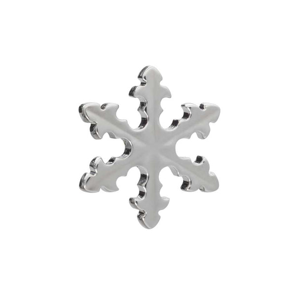 Simply Metal Snowflake Lapel Pin by Elizabeth Parker
