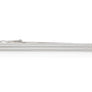Elegant metal tie clip with crossed lines design by Elizabeth Parker
