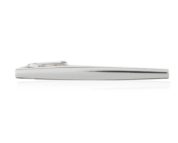 Elegant tie clip in a classic cigar shaped design - 50mm in length by Elizabeth Parker