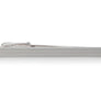 Polished Metal Tie Clip With Laser-Etched Lines - 50mm by Elizabeth Parker