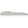 Simply Metal Tie Clip With Slanted End and Laser-Etched Slanted Lines - 50mm by Elizabeth Parker