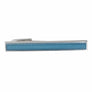 Laser Patterned Blue Enamel Tie Clip by Elizabeth Parker
