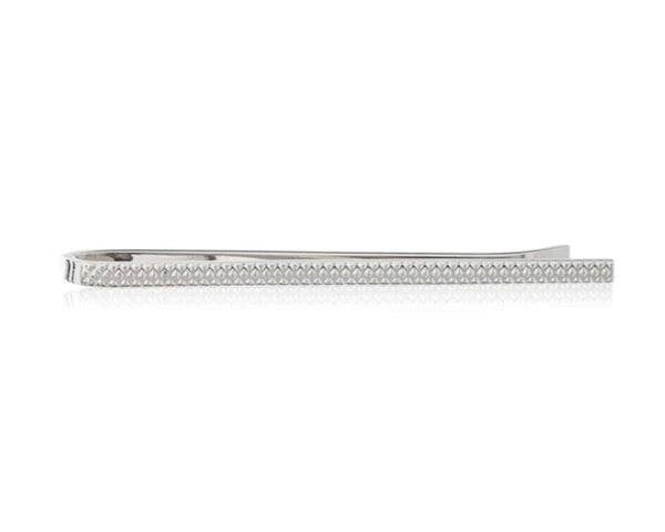 Vintage Simply Metal Tie Slide with Industrial Pattern by Elizbabeth Parker by Elizabeth Parker