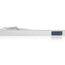 Polished Tie Clip With Navy Blue Insert 55mm by Elizabeth Parker