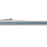 Blue Carbon Fibre Detailing Tie Clip by Elizabeth Parker
