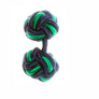 Navy Blue & Green Cuffknots Knot Cufflinks - by Elizabeth Parker England