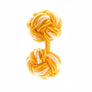 Gold & Yellow Cuffknots Knot Cufflinks - by Elizabeth Parker England