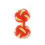 Red & Canary Yellow Cuffknots Knot Cufflinks - by Elizabeth Parker England