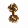 Mocha Brown & Yellow Cuffknots Knot Cufflinks - by Elizabeth Parker England