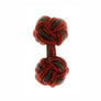 Burgundy Red & Graphite Grey Cuffknots Knot Cufflinks - by Elizabeth Parker England