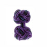 Purple & Navy Blue Cuffknots Knot Cufflinks - by Elizabeth Parker England
