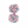 Pink & Sky Blue Cuffknots Knot Cufflinks - by Elizabeth Parker England